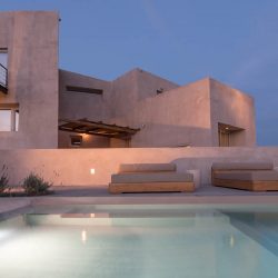 King Albus Villa in Pyrgos of Santorini island designed Kapsimalis Architects