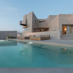 King Albus Villa in Pyrgos of Santorini island designed Kapsimalis Architects